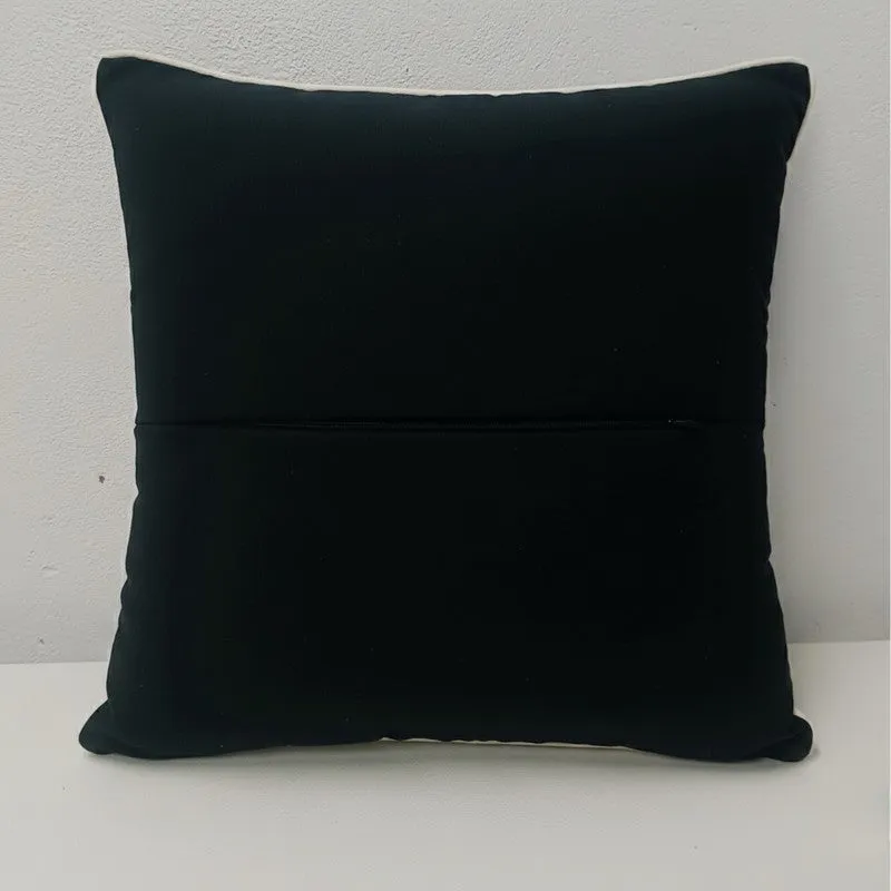 Equine Embroidered Cushion cover (Black) - Set Of Two media 6