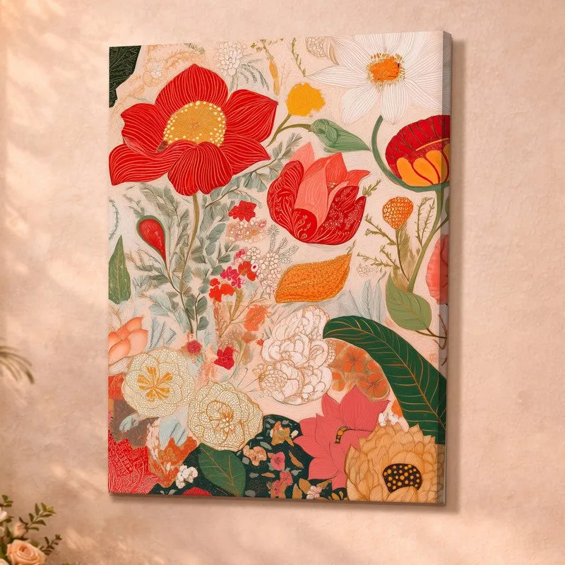 Blooming Symphony Canvas Wall Art & Paintings media 4