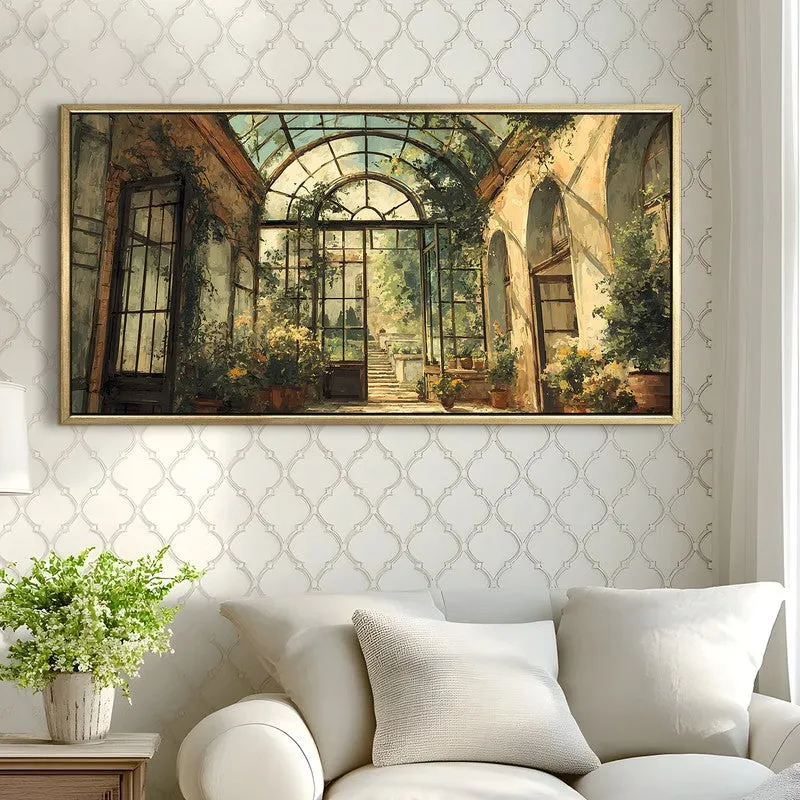 Vintage European Glass Conservatory Wall Art media 3