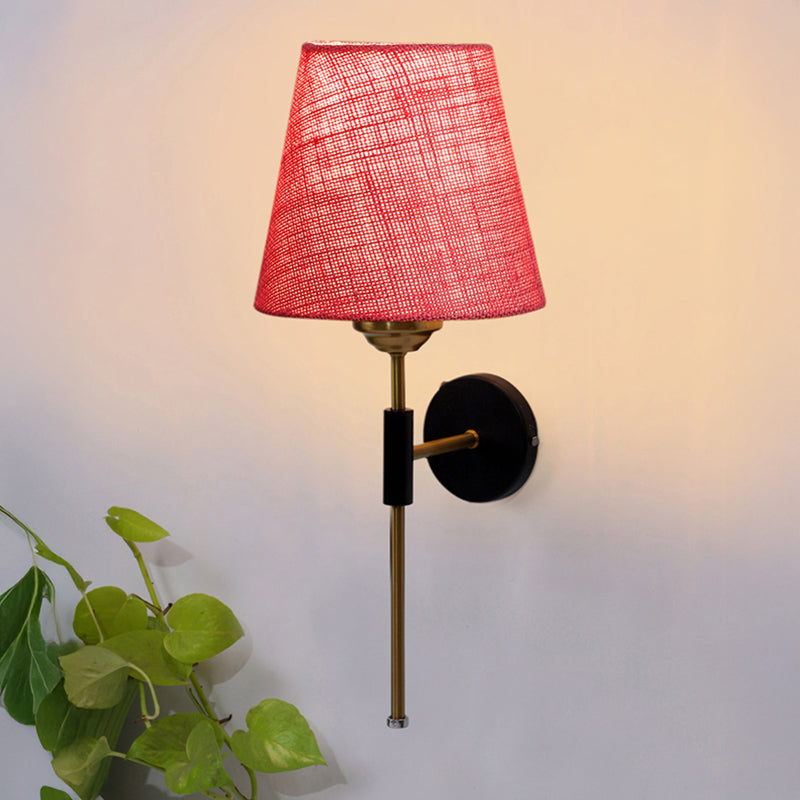 Beryll Jute Wall Lamp - Pink
