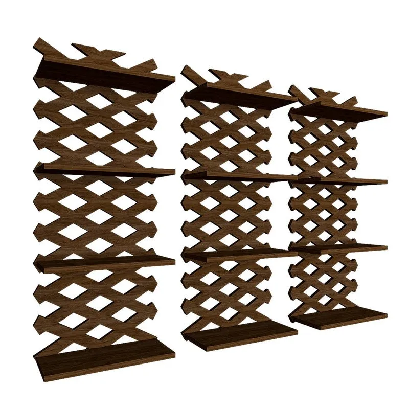 Vivo Stack (MDF,Wood) Shelves - Set Of Three media 5