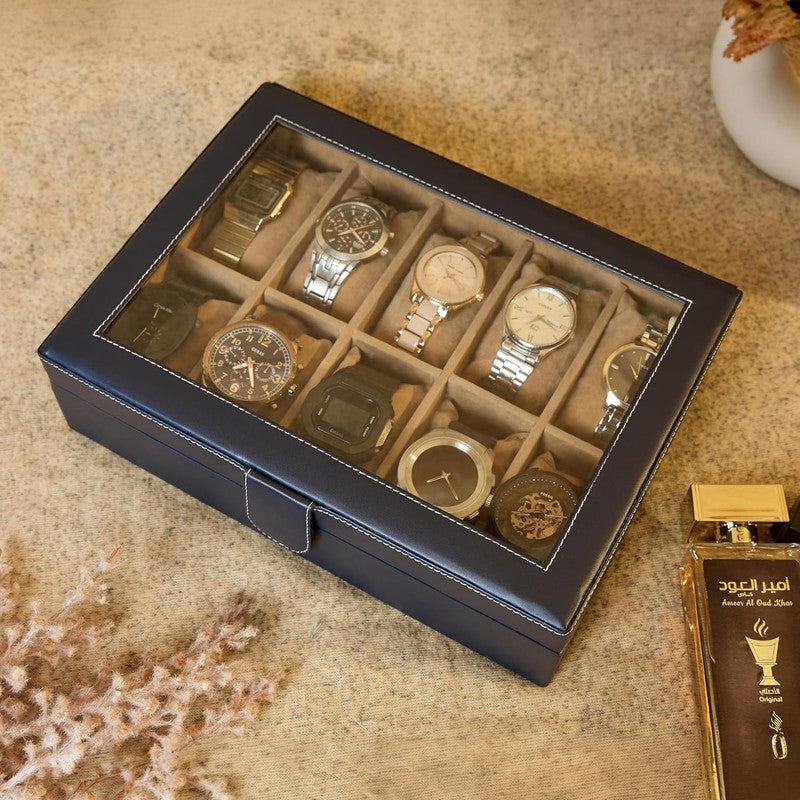 UrbanKeep Faux Leather Storage Box