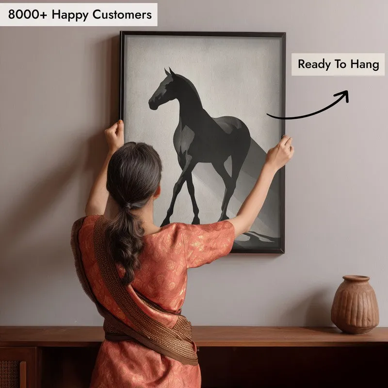 Silent Strength Wall Painting With Black Frame media 7