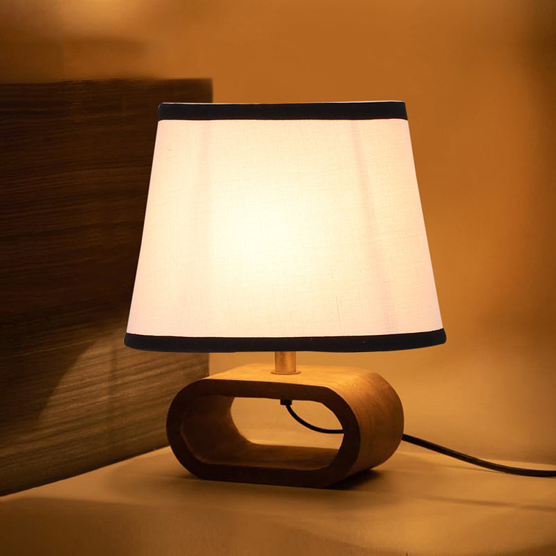 Adagio Edge Wooden Table Lamp - White,Black,Brown