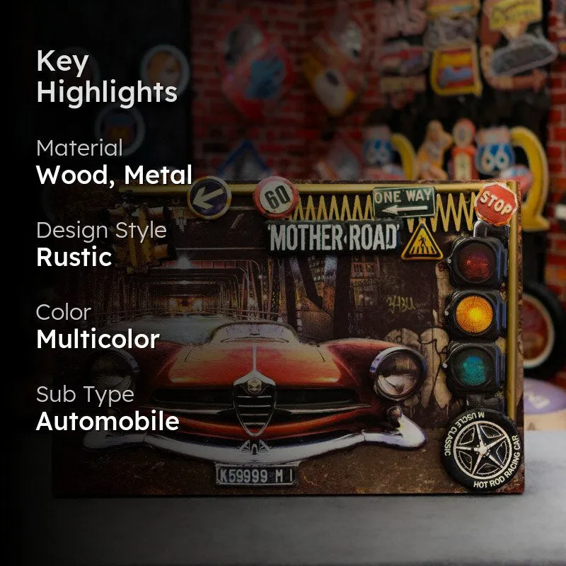 Alfa Romeo Wood & Metal Wall Accent media 2