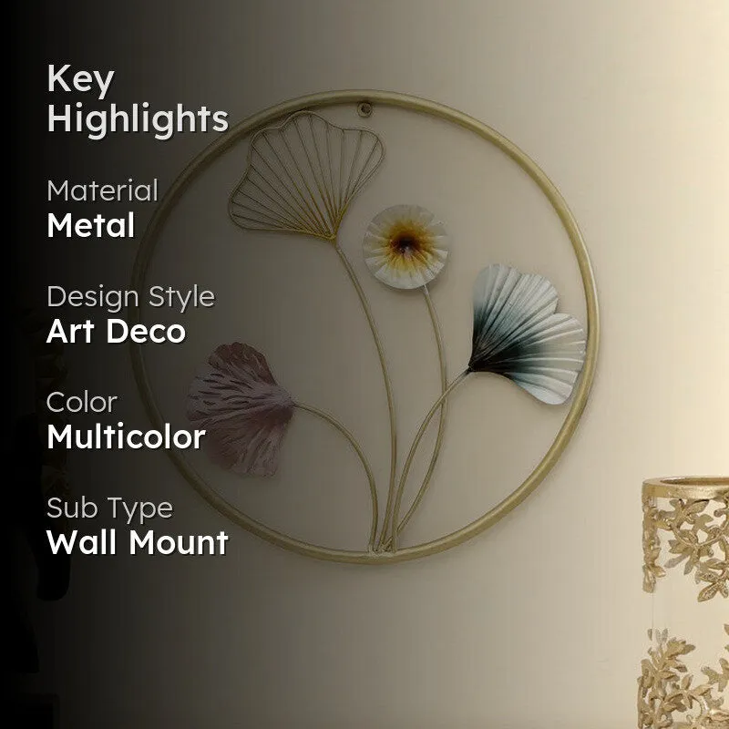 Astela Floral Metal Wall Accent media 2