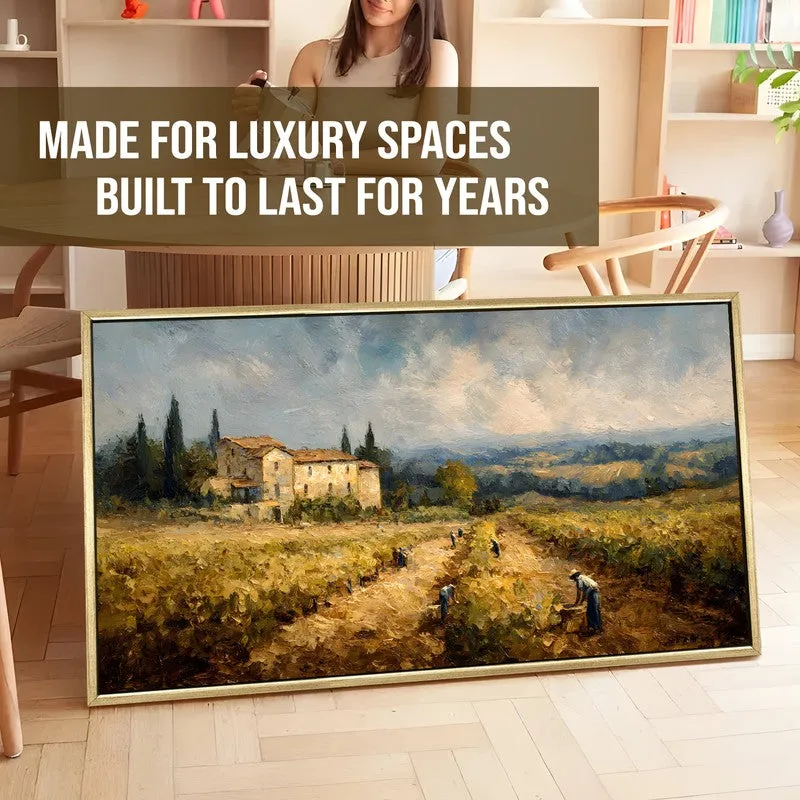 Goldenland Canvas Wall Painting With Frame media 5