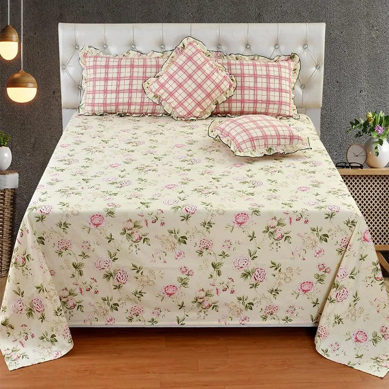 Viaro Frilled Floral Bedding Set - Five Piece Set media 3