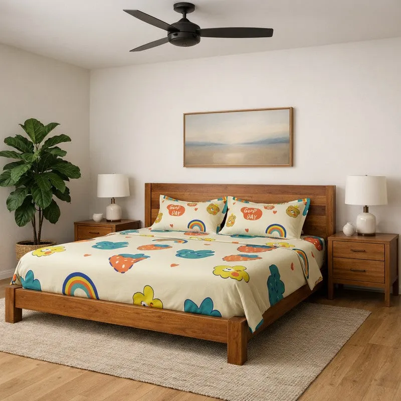 Bohotastic Microfiber Bedsheet (Yellow) - 115 GSM media 1