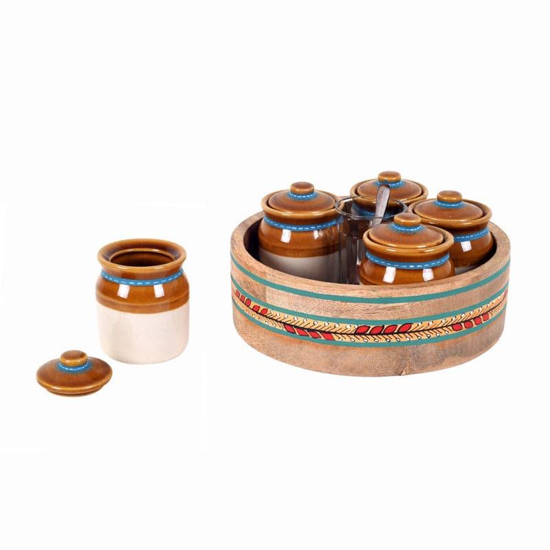 Krithik Storage Jar With Tray (185 ml) - Six Piece Set media 4