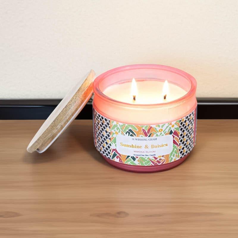 Sunshine & Daisies Soy Wax Jar Scented Candle media 3