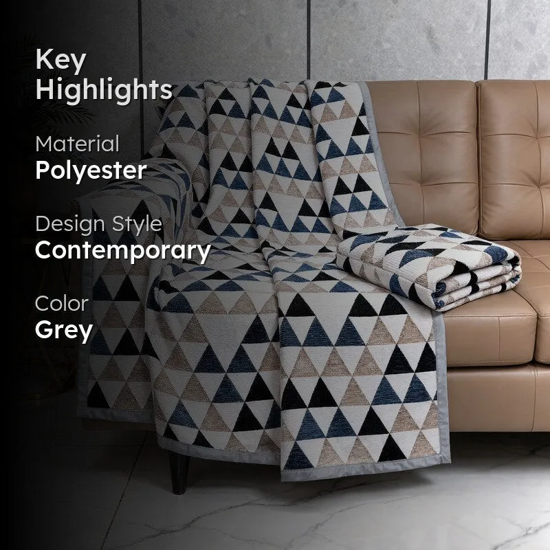 Prism Pattern Throw (White) - Set Of Two media 2