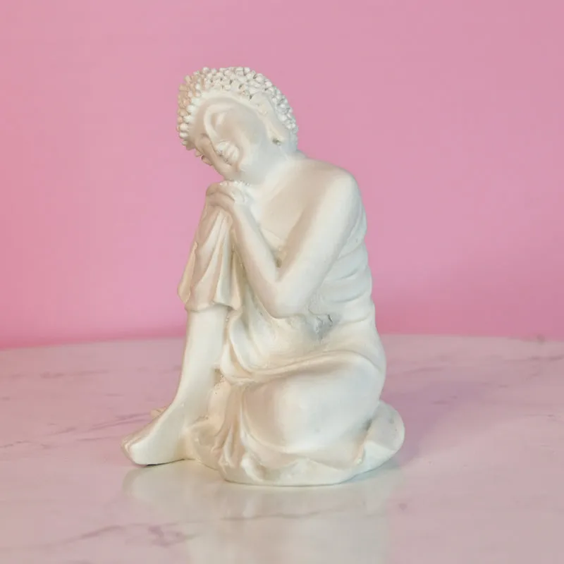 Thinking Buddha Resin Idol media 5