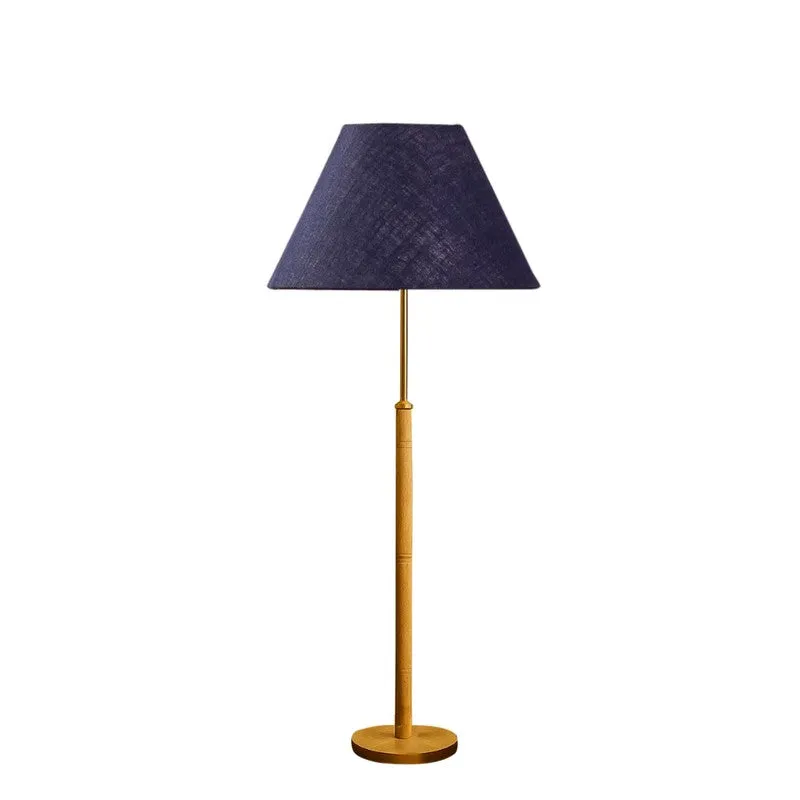 Earth Tone Wooden Floor Lamp - Blue media 4