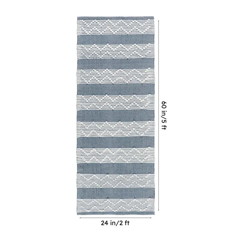 Weavax Cotton Runner Rug - Light Grey media 7