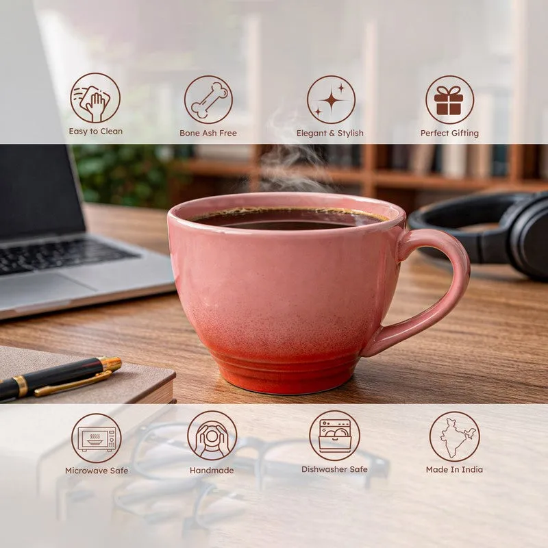 Whimsi Ceramic Coffee Mug (500 mL) - Pink media 4