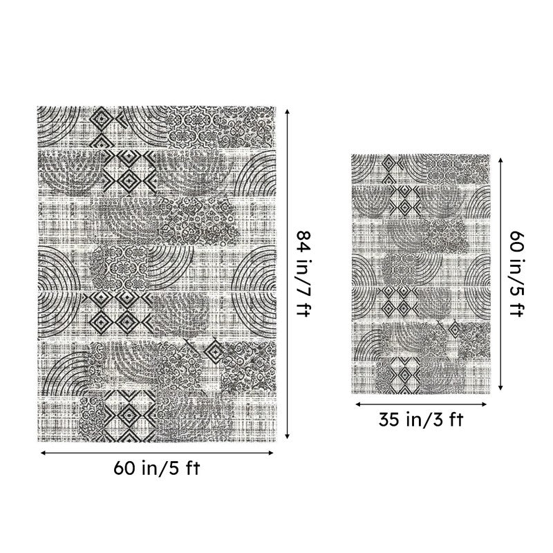 Lexo Non-Anti Skid Nylon Dhurries - Black media 5