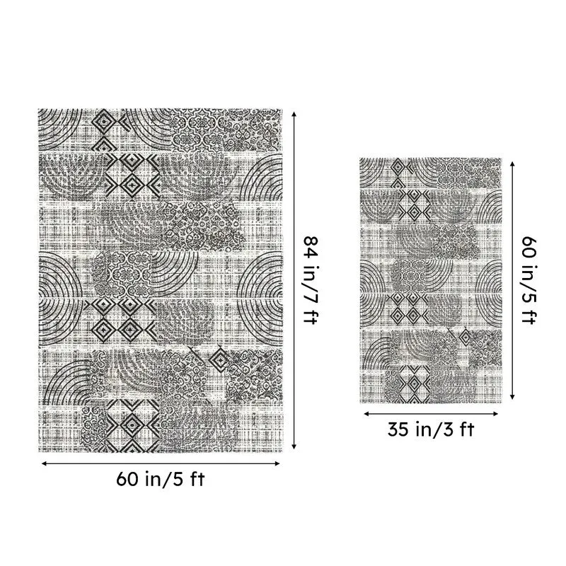 Lexo Non-Anti Skid Nylon Dhurries - Black media 5