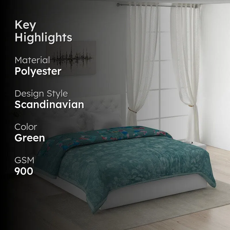 Monte Carlo Mystic Meadow Blanket (Green)- 900 GSM media 2