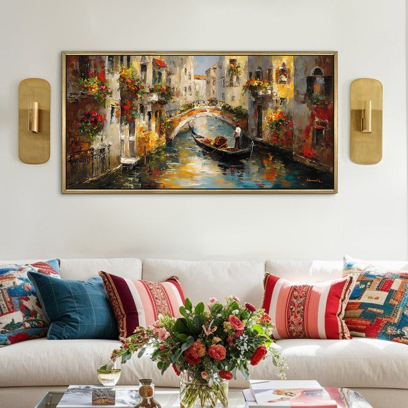 Water Street Canvas Wall Painting With Frame
