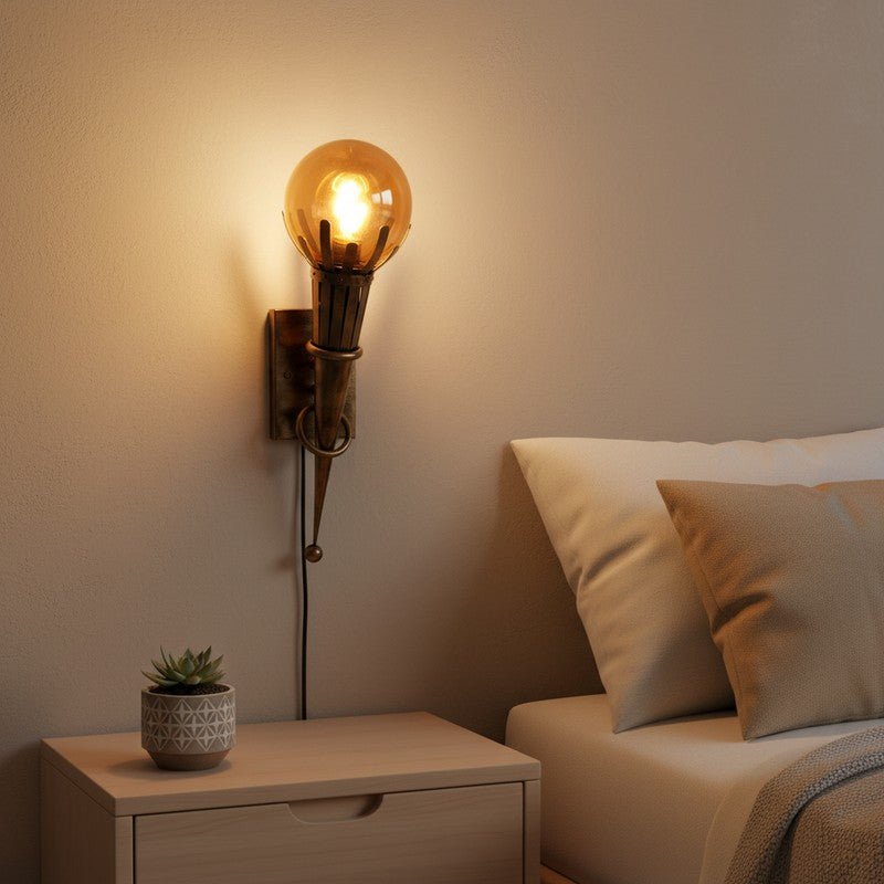 Royal Torch Iron Wall Lamp