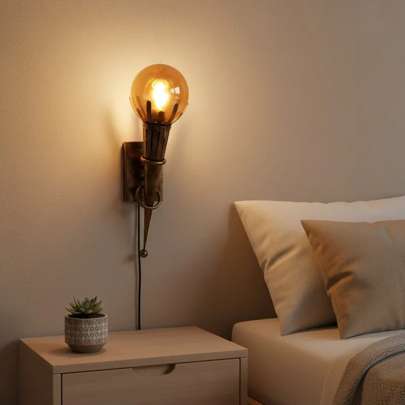 Royal Torch Iron Wall Lamp media 1