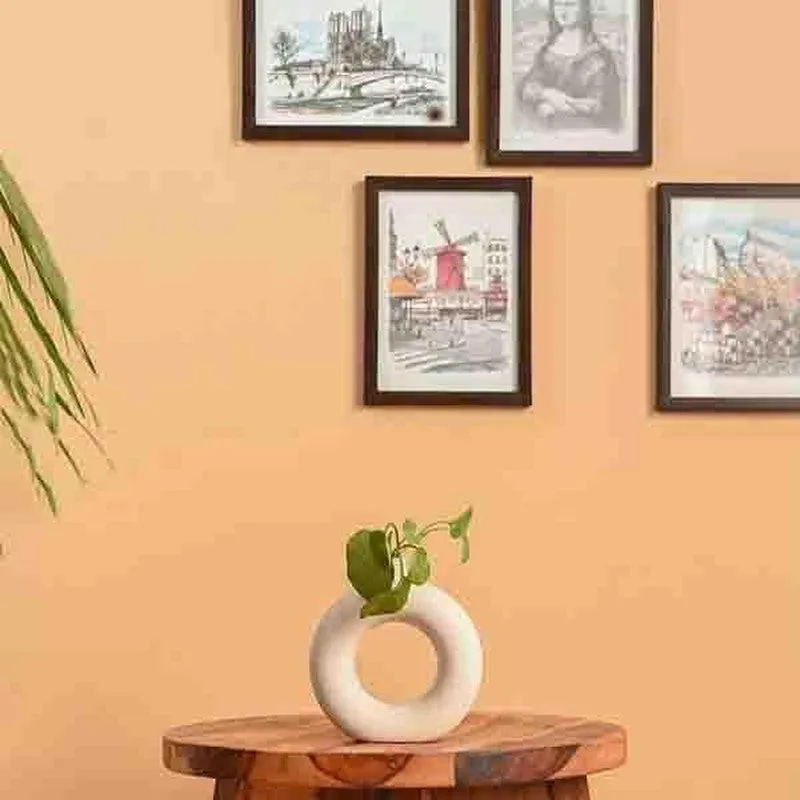 Boho Donut Vase - Powder Pink media 1