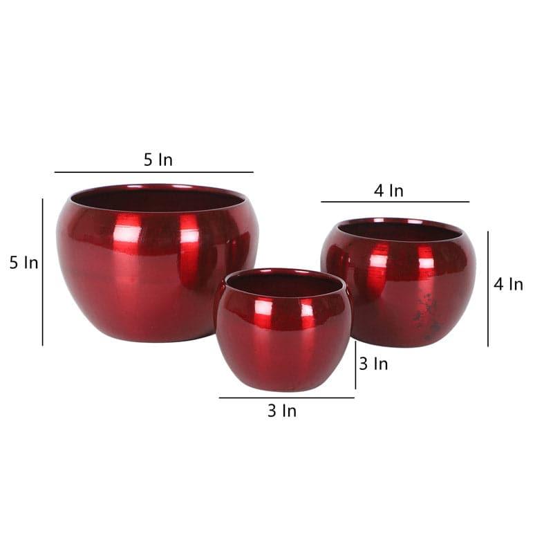 Applo Pine Planter (Red) - Set Of Three media 7