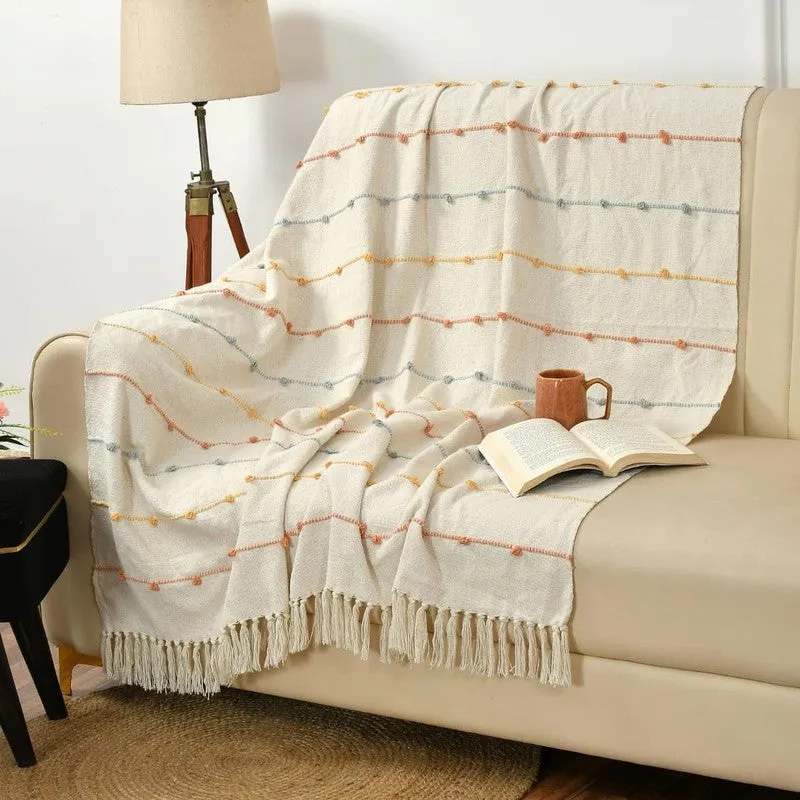 StripeLoom Cotton Throw media 1