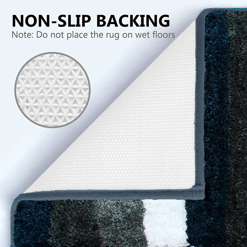 Jericho Luxe Bath Mat - Green, White media 3