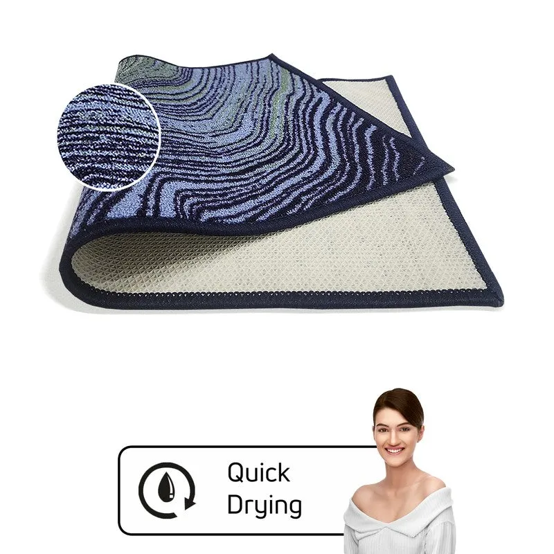 Lynk Abstract Nylon Door Mats - Blue media 4