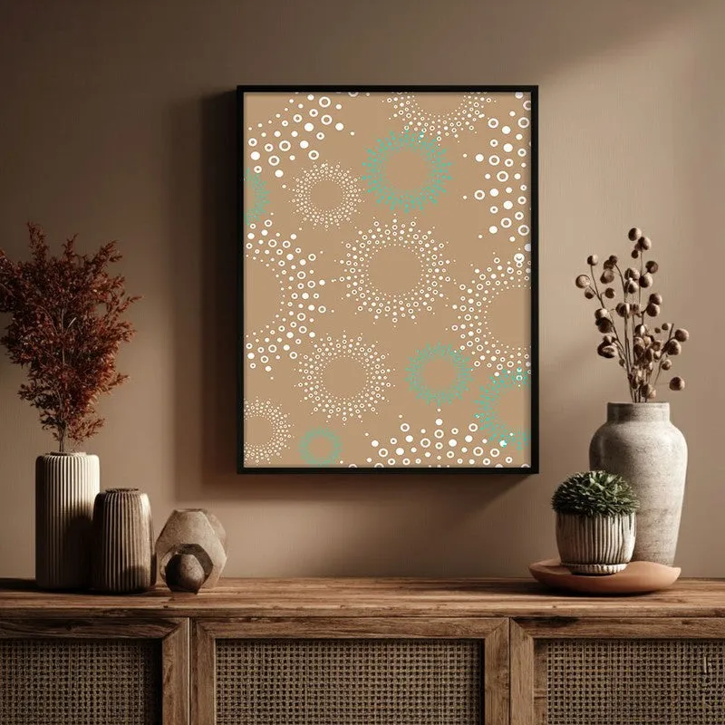 Stellar Echoes Canvas Wall Painting With Black Frame media 6