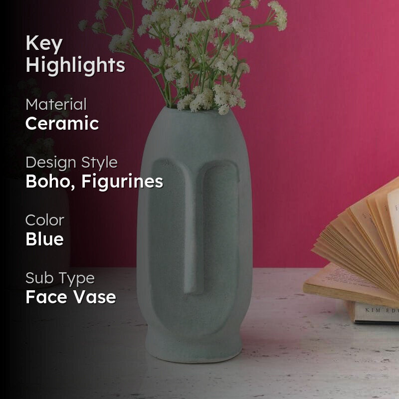 Magna Face Vase - Blue media 2