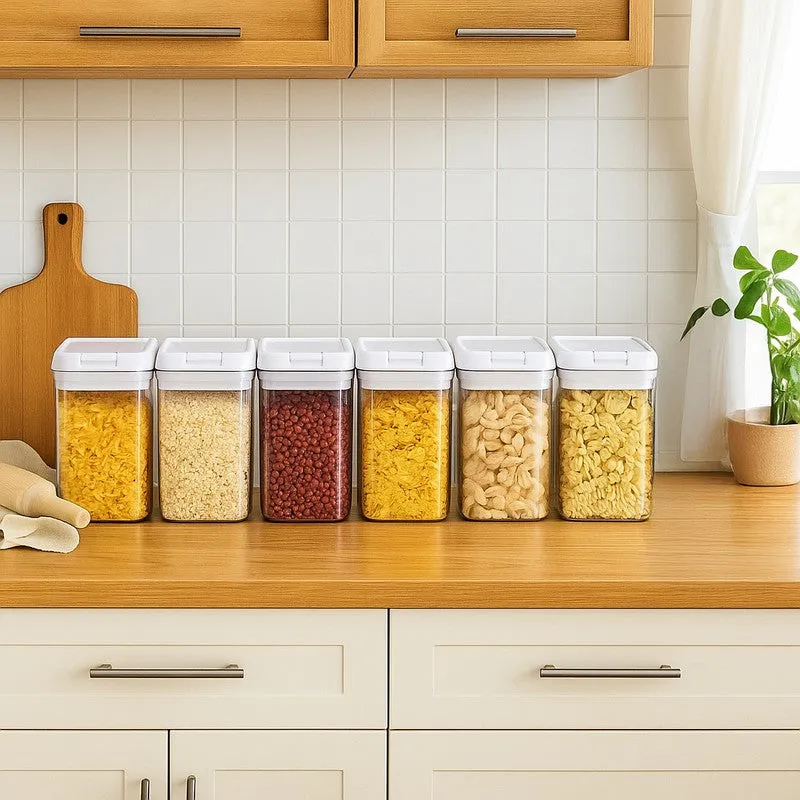 Essentio Airtight Food Storage Plastic Containers - Set of 6 media 1