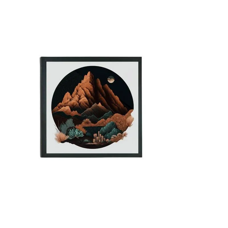 Desert Moonrise Canvas Wall Art media 3