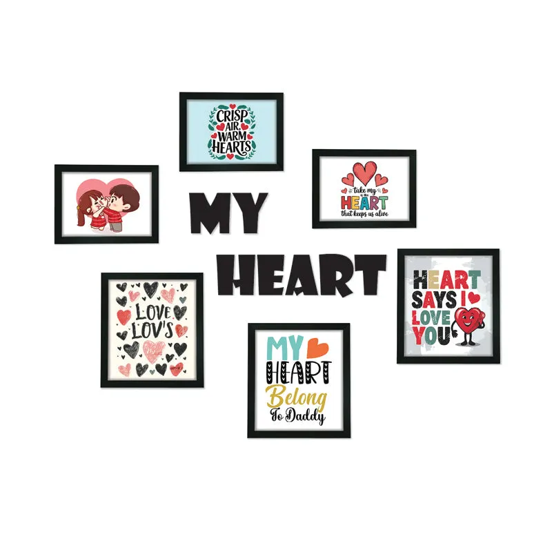 Recuerdo "My Heart" Synthetic Photo Frame - Seven Piece Set media 3