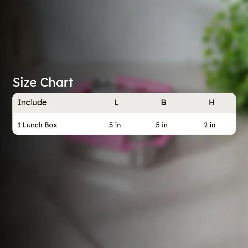 Hotserve Stainless Steel Lunch Box (Pink) - 400 mL media 7
