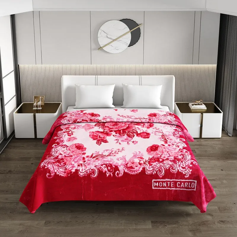 Monte Carlo Crimson Harmony Blanket - 850 GSM media 3