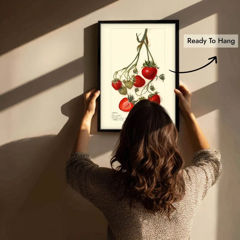 Sweet Citrus Archival Canvas Wall Art - Black media 6
