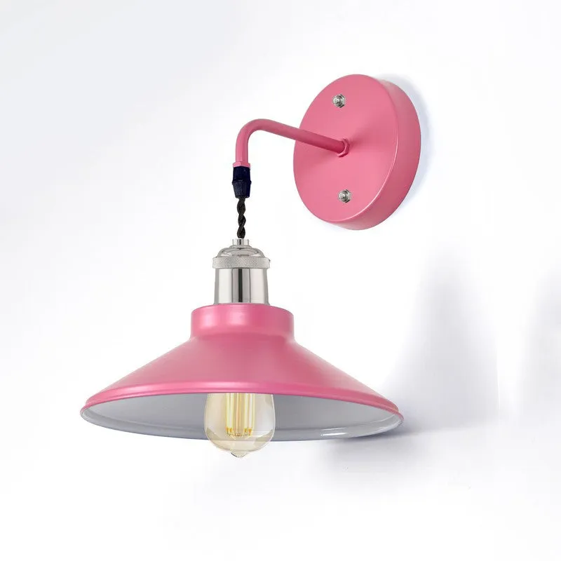 ZenithAura Multi-Choice Metal Wall Lamp - Pink & Silver media 5