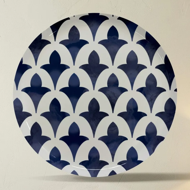 Azure Dynasty Metal Wall Plates - Set Of Five media 5