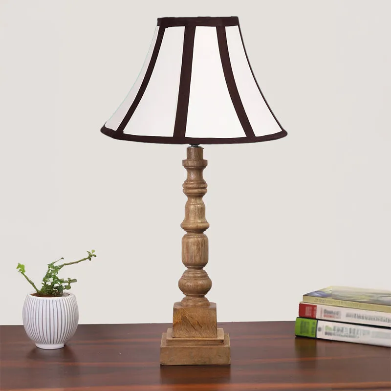 Stripra Arbor Wooden Table Lamp - White,Black,Brown media 3