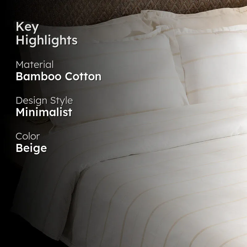 Almond Whisper Chambray Duvet Cover media 2