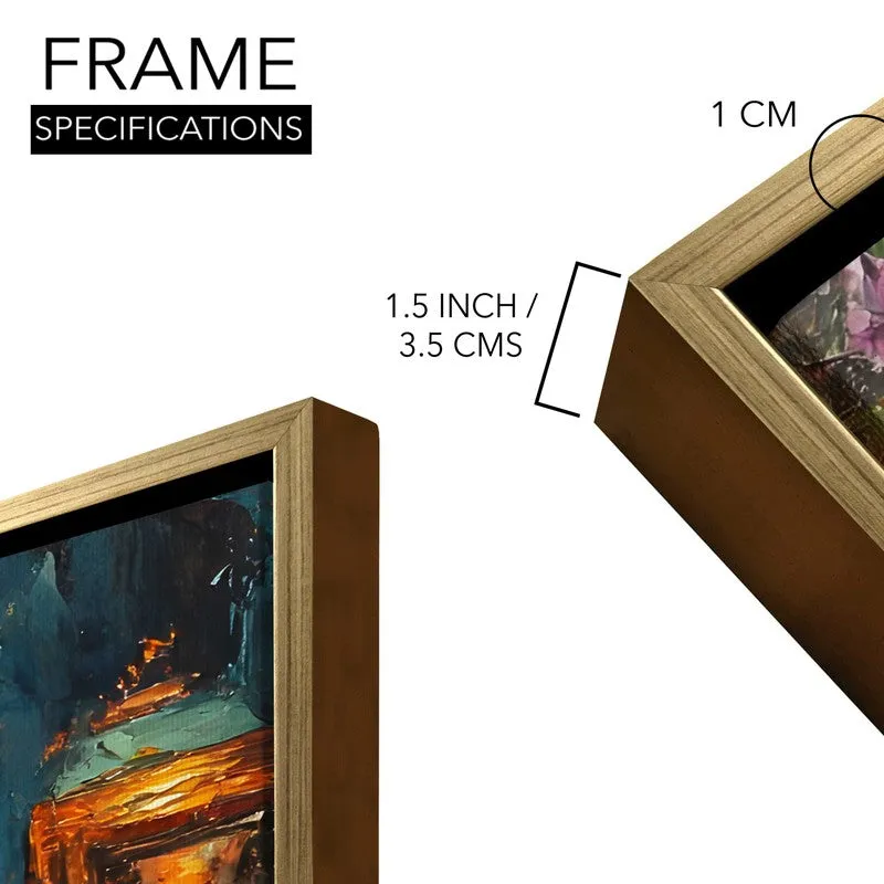 Vintage Parlor Canvas Wall Painting With Frame media 8