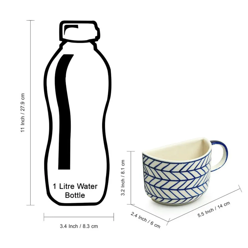The Ceramic Tea Cup (200 mL Each) - Set of Two media 8