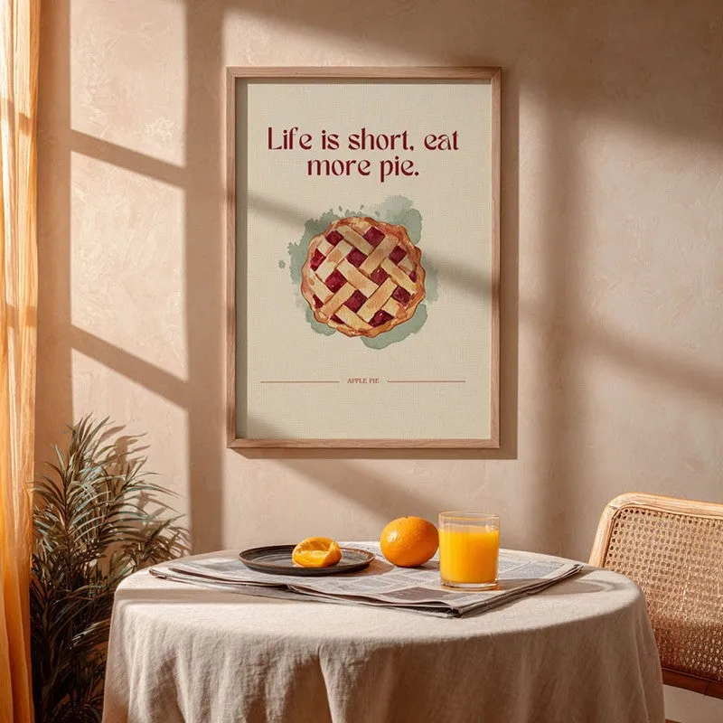 Crust Confession Archival Canvas Wall Art - Brown media 5