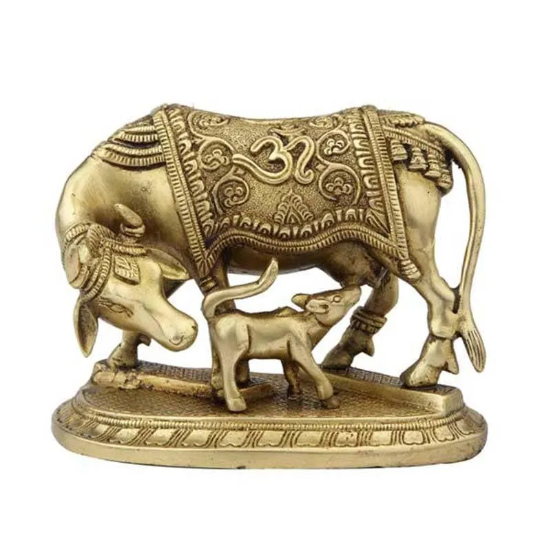 Kamdhenu Idol- Brass media 3