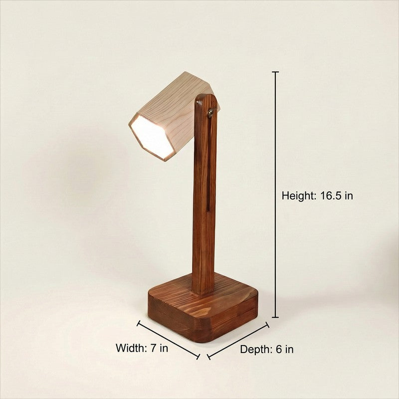 SoftCore Wooden Table Lamp - Brown media 10