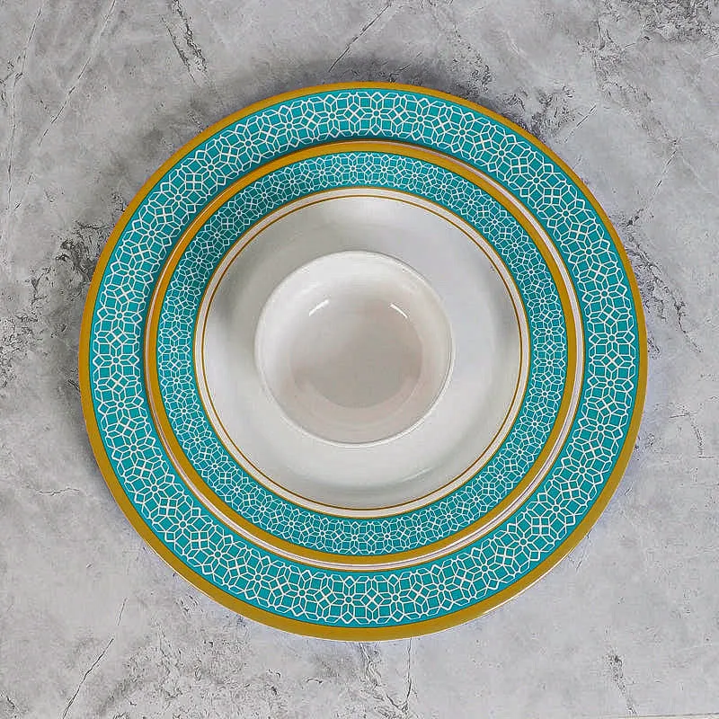 Cubicio Ethnic Melamine Dinner Set - 24 Piece Set media 3