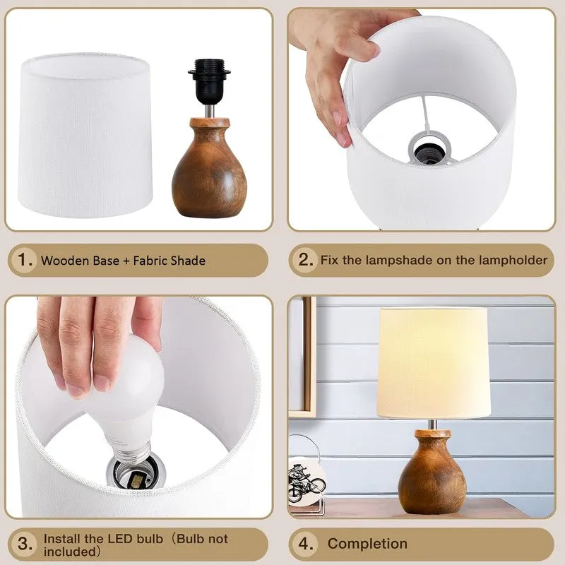 CleanEdge Wooden Table Lamp media 5